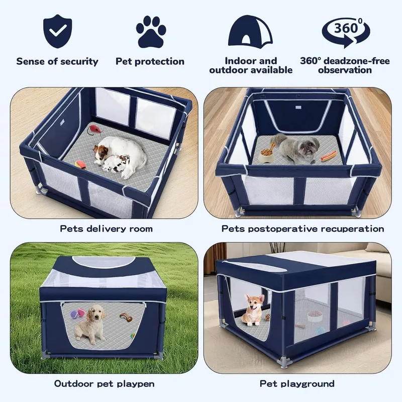 Zikopomi Soft Puppy Playpen